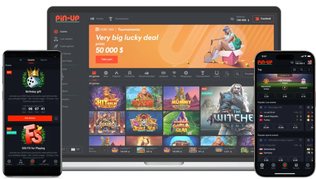 Pin Up Casino mobile app